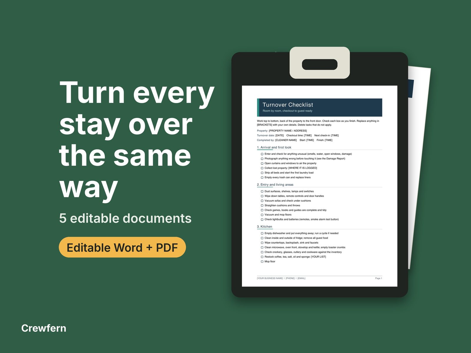 Short-Term Rental Turnover Kit: cover