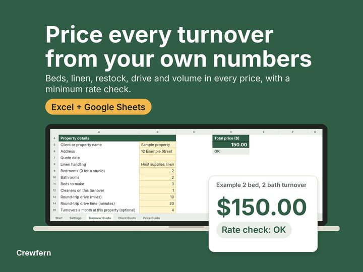 Vacation Rental Turnover Price Calculator: cover
